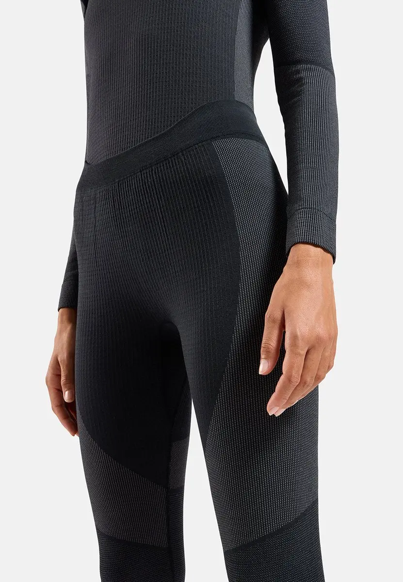 ODLO Bl Bottom Long Seamless Performance Wool Trainingsbroek - Maat L - Zwart - afbeelding 2 van 4