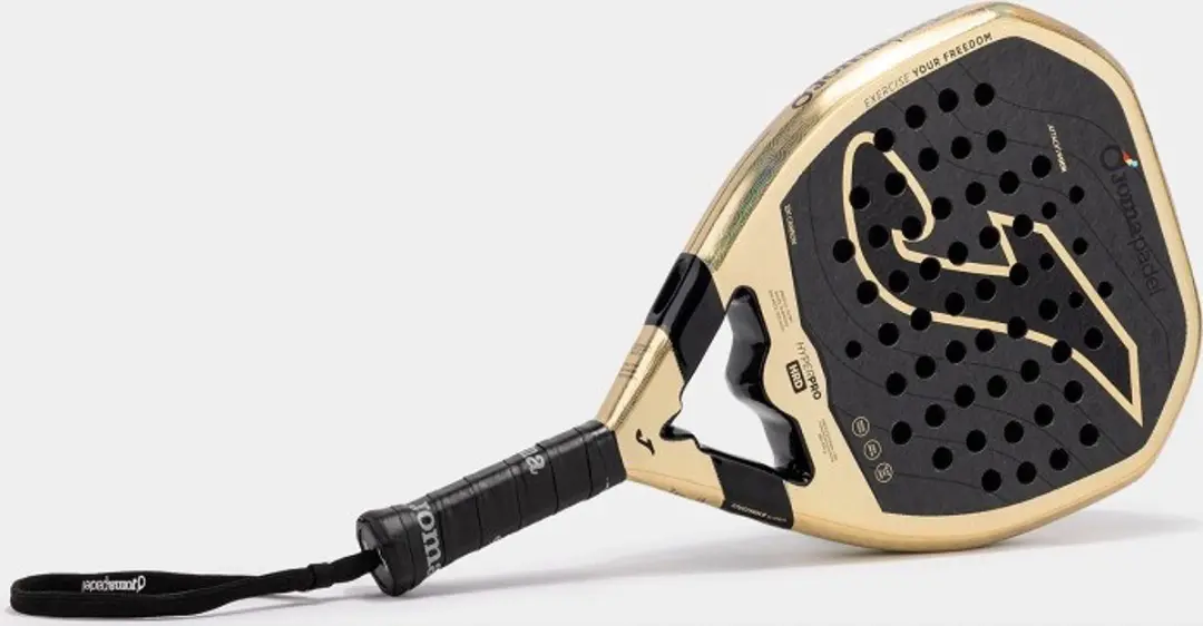 Joma Hyper Pro HRD Padelracket - L2 - Zwart/Goud - afbeelding 4 van 6