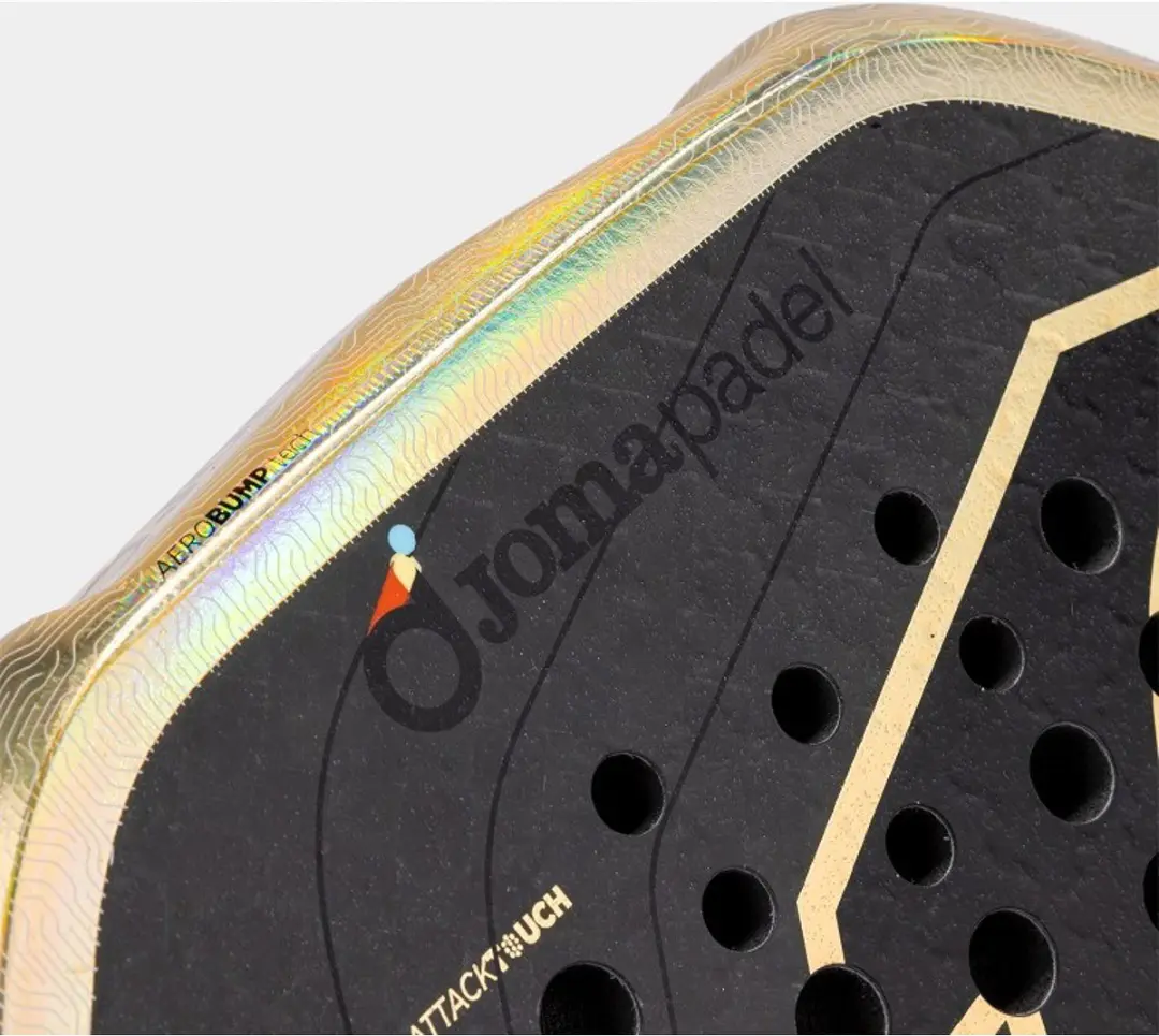 Joma Hyper Pro HRD Padelracket - L2 - Zwart/Goud - afbeelding 5 van 6