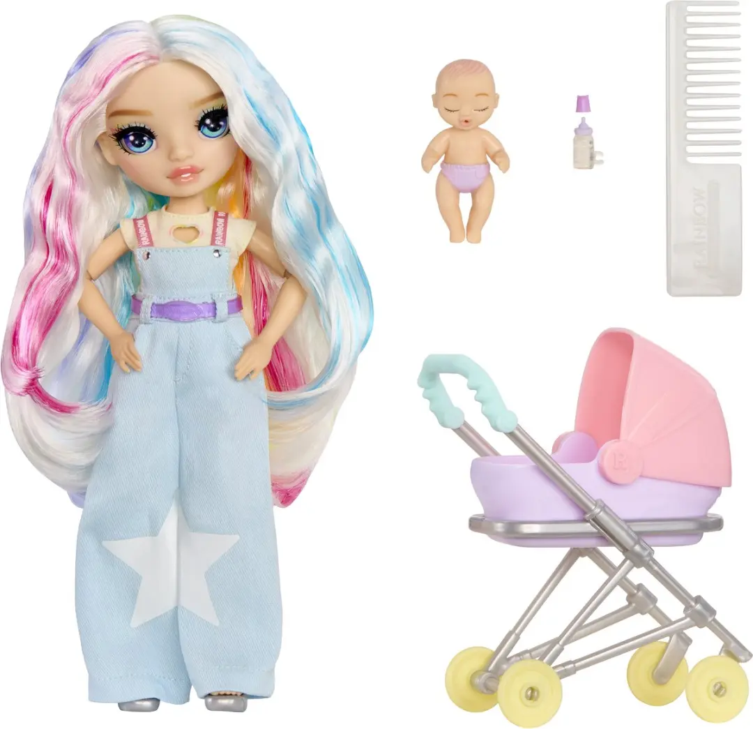 Van der Meulen Rainbow High Jr Bestie Babysitters Amaya Raine