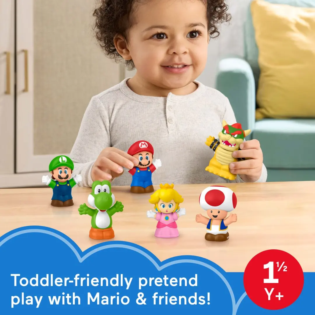 Fisher-Price Little People My Mario Figure 6-Pack - Meerkleurig - afbeelding 2 van 6