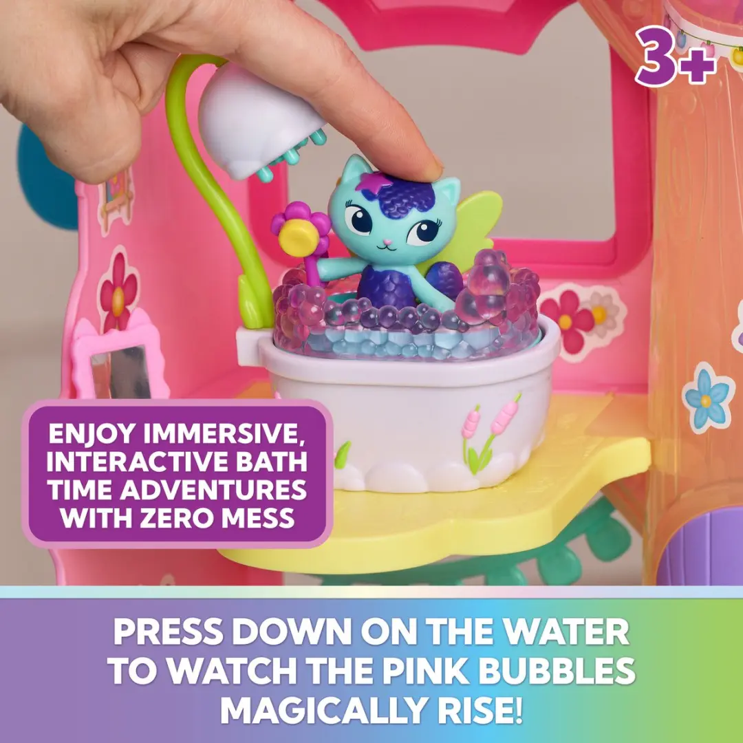 Spin Master Gabby's Dollhouse Fairylandia Mercat Badkamer - Meerkleurig - afbeelding 4 van 6