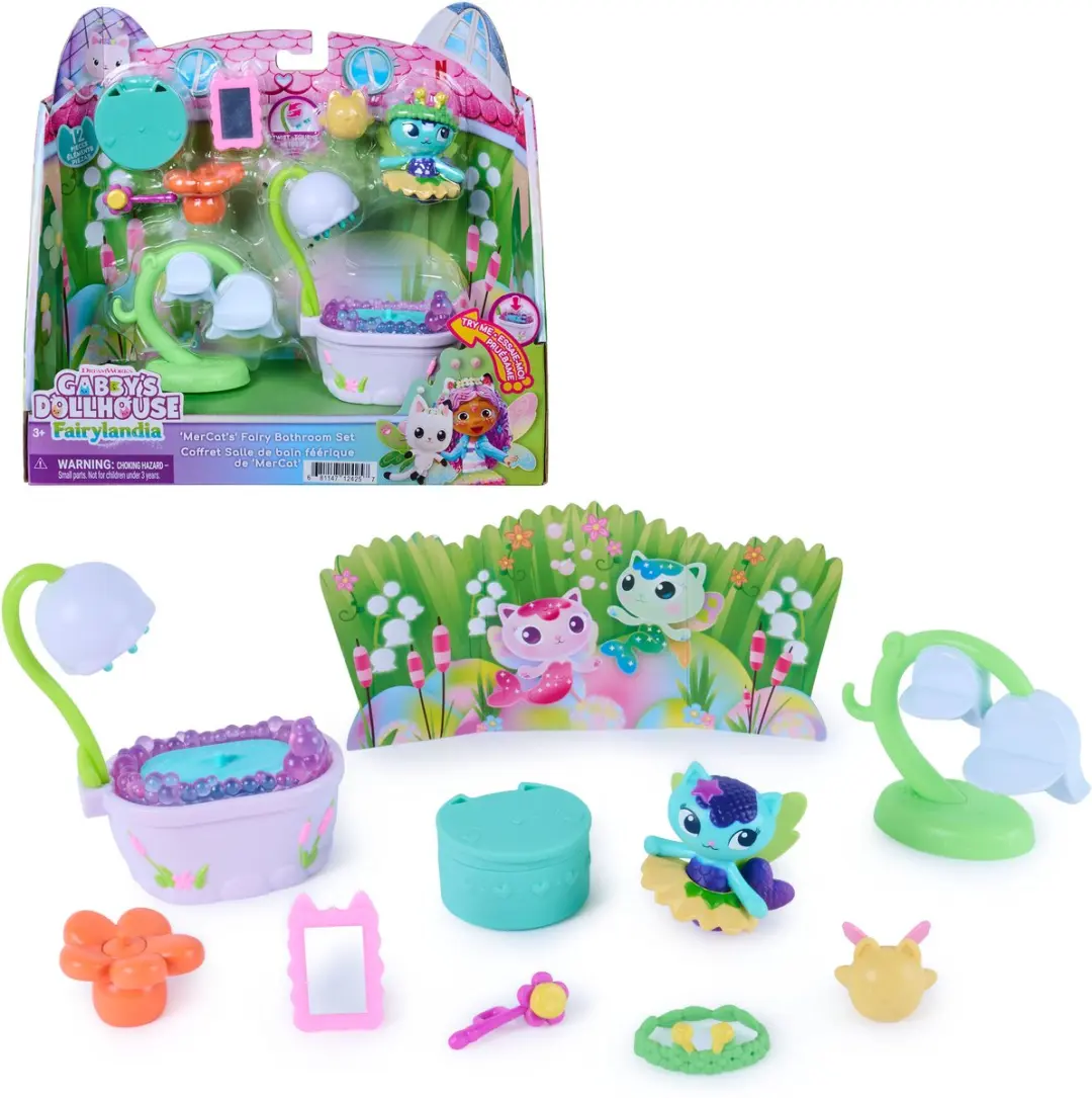 Gabby's Dollhouse Fairylandia Mercat Bathroom.