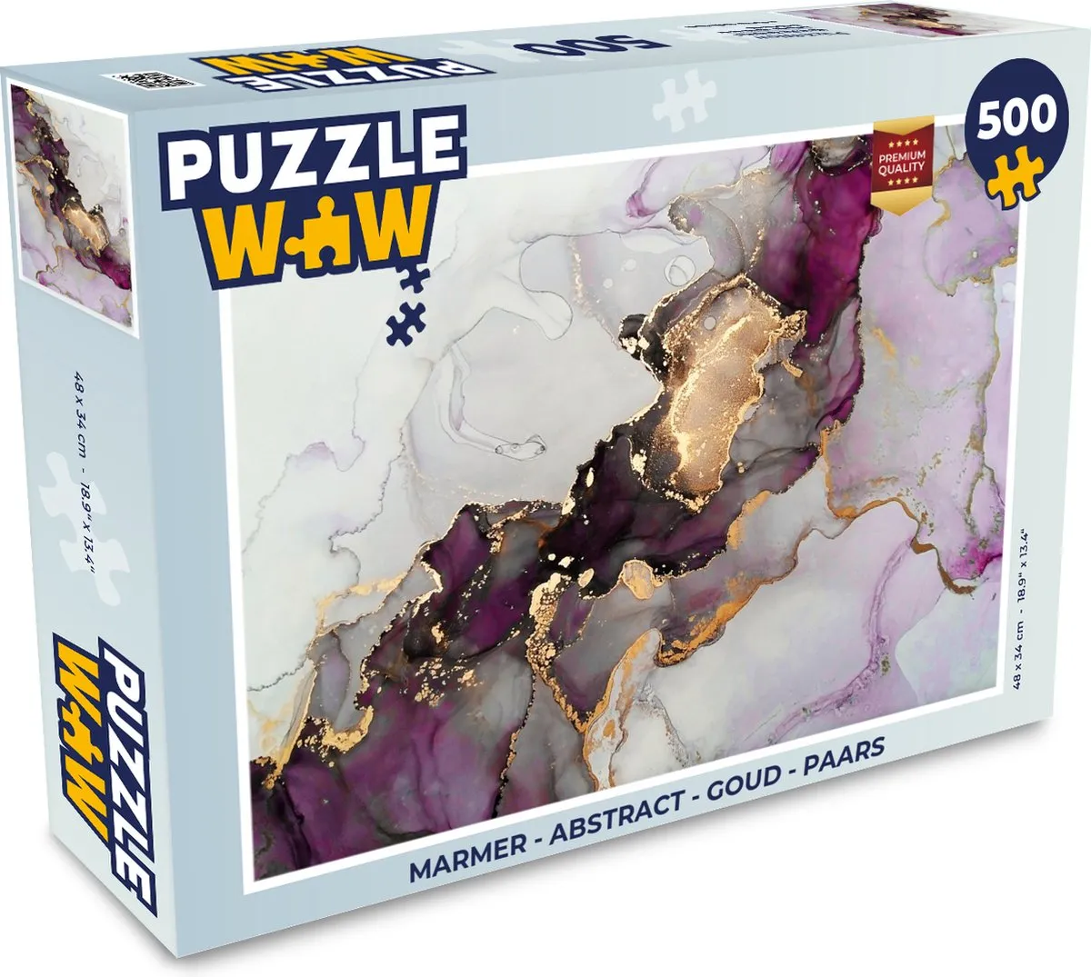 PuzzleWow Abstract Marmer Legpuzzel 500 Stuks