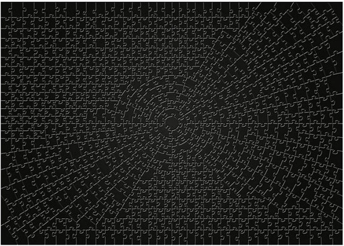 Ravensburger Krypt Puzzel 736 Stuks - Zwart