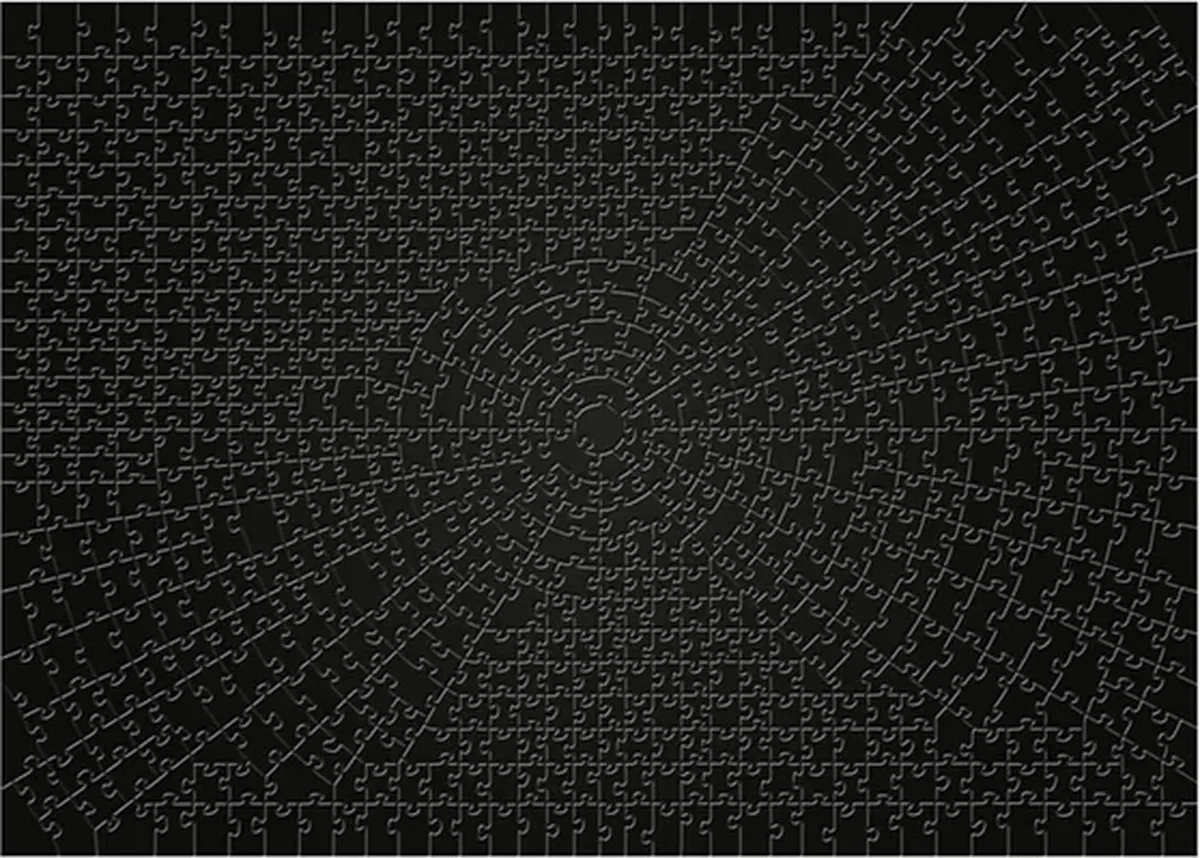 Ravensburger Krypt Puzzel 736 Stuks - Zwart