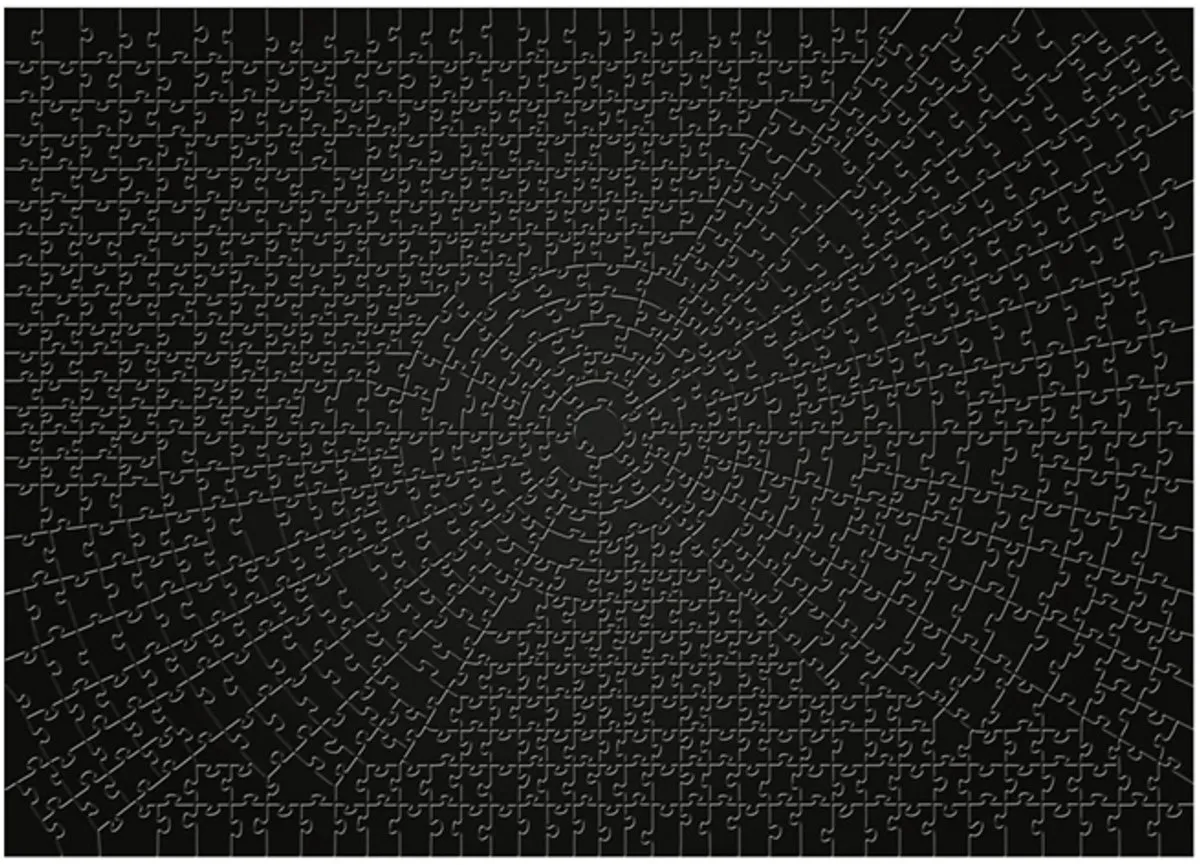 Ravensburger Krypt Puzzel 736 Stuks - Zwart