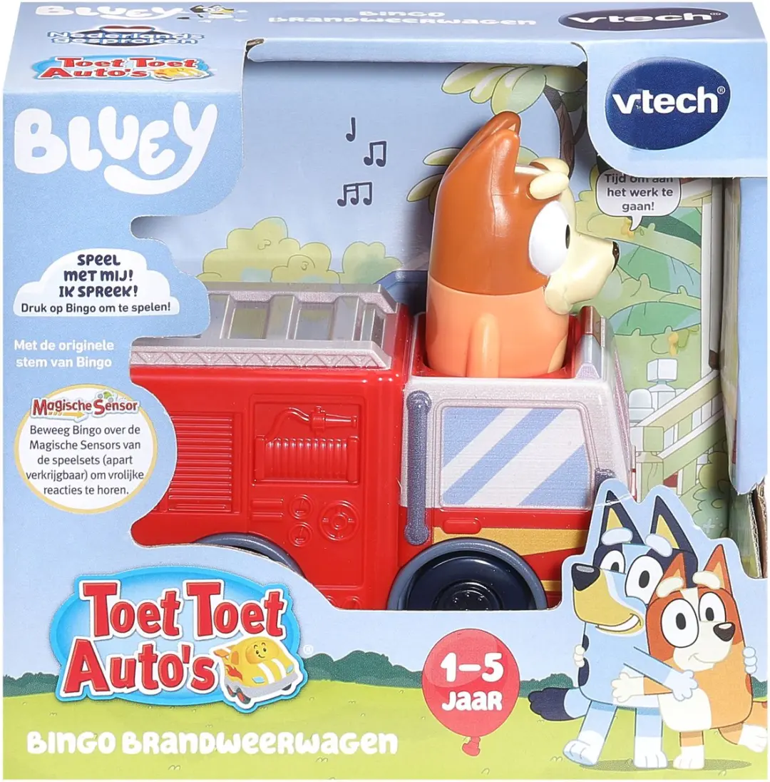 VTech Toet Toet Auto's Bluey Bingo Brandweerwagen - Meerkleurig - afbeelding 2 van 4