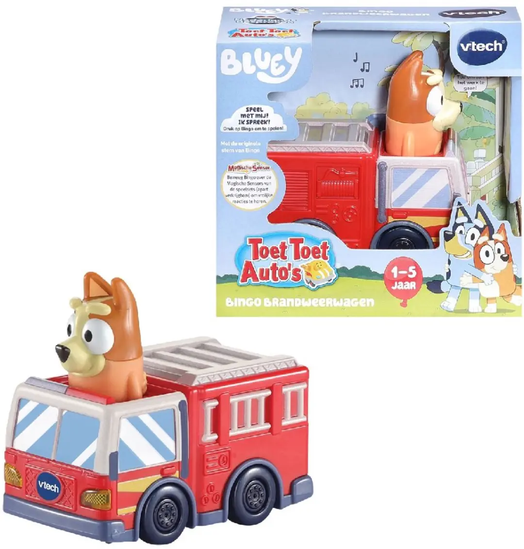 VTech Toet Toet Auto's Bluey Bingo Brandweerwagen - Meerkleurig - afbeelding 4 van 4