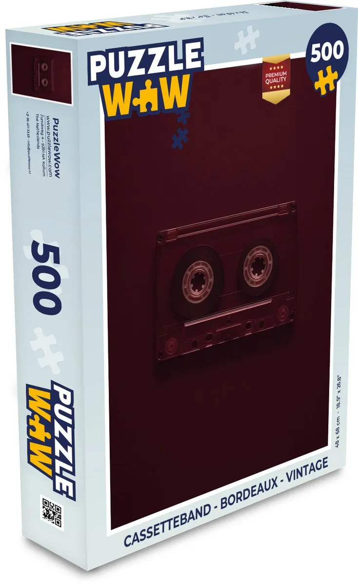 PuzzleWow Puzzel Cassetteband 500 Stuks
