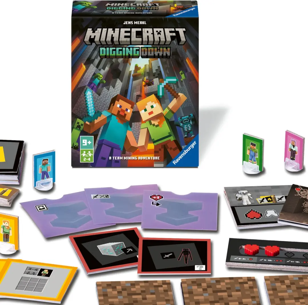 Ravensburger Minecraft Digging Down Bordspel - 2-4 Spelers