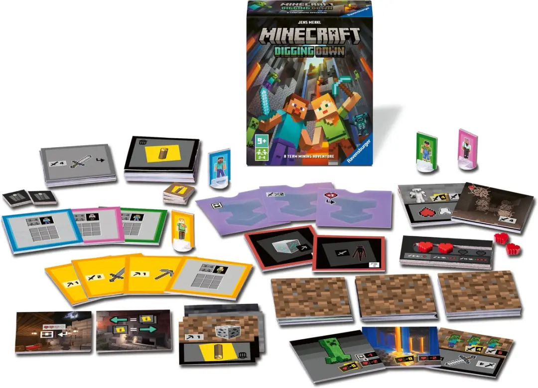 Ravensburger Minecraft Digging Down Bordspel - 2-4 Spelers