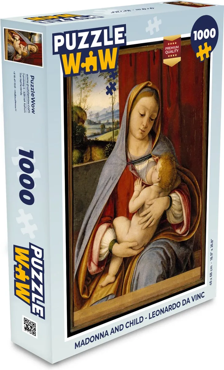PuzzleWow Madonna and Child Legpuzzel 1000 Stuks