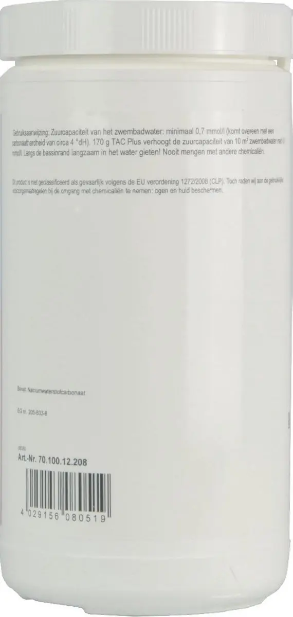 Summer Fun TAC Plus 1kg - Verhoogt alkaliniteit en pH