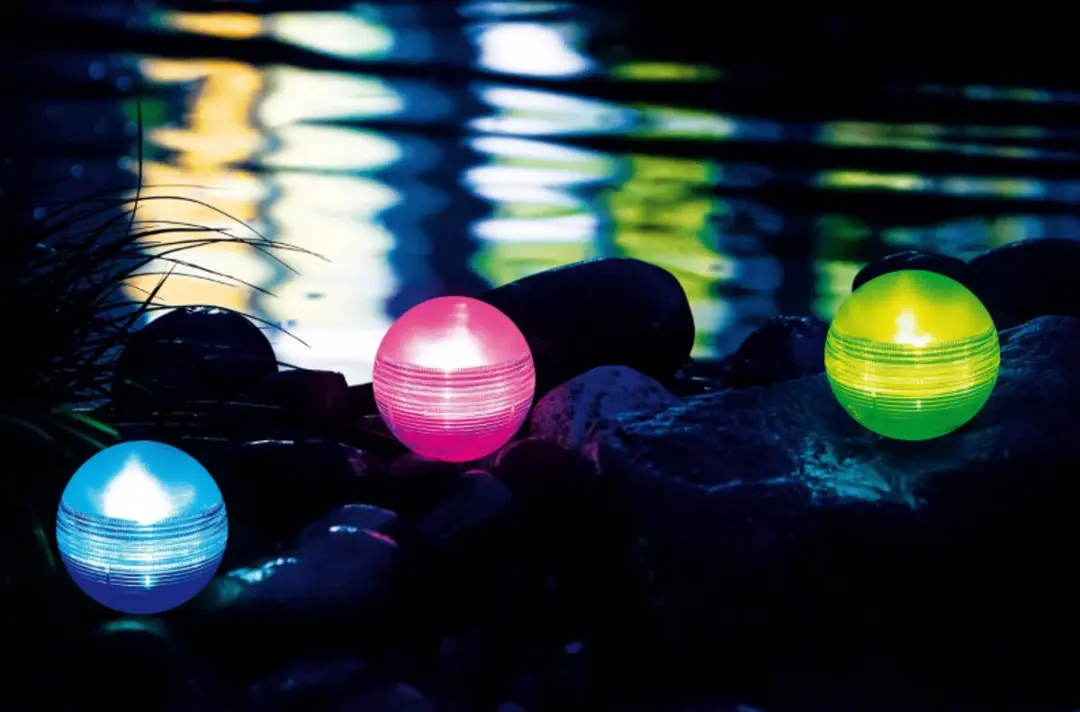 Summer Fun Solarbol Verlichtingsset - 3 Drijvende LED Lichtbollen IP68 - Meerkleurig