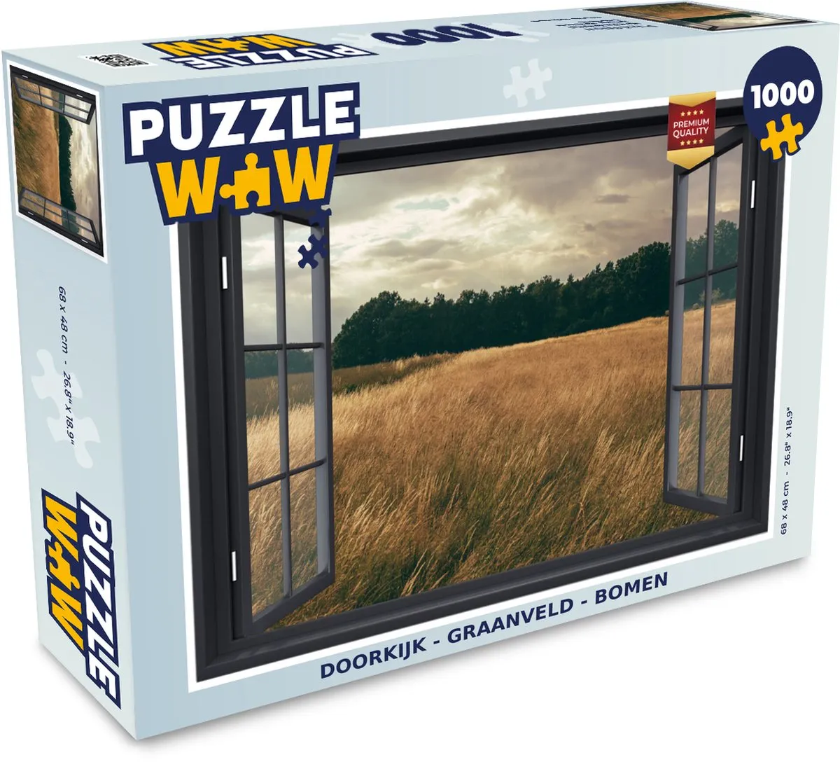 PuzzleWow Doorkijk Boom Legpuzzel 1000 Stuks