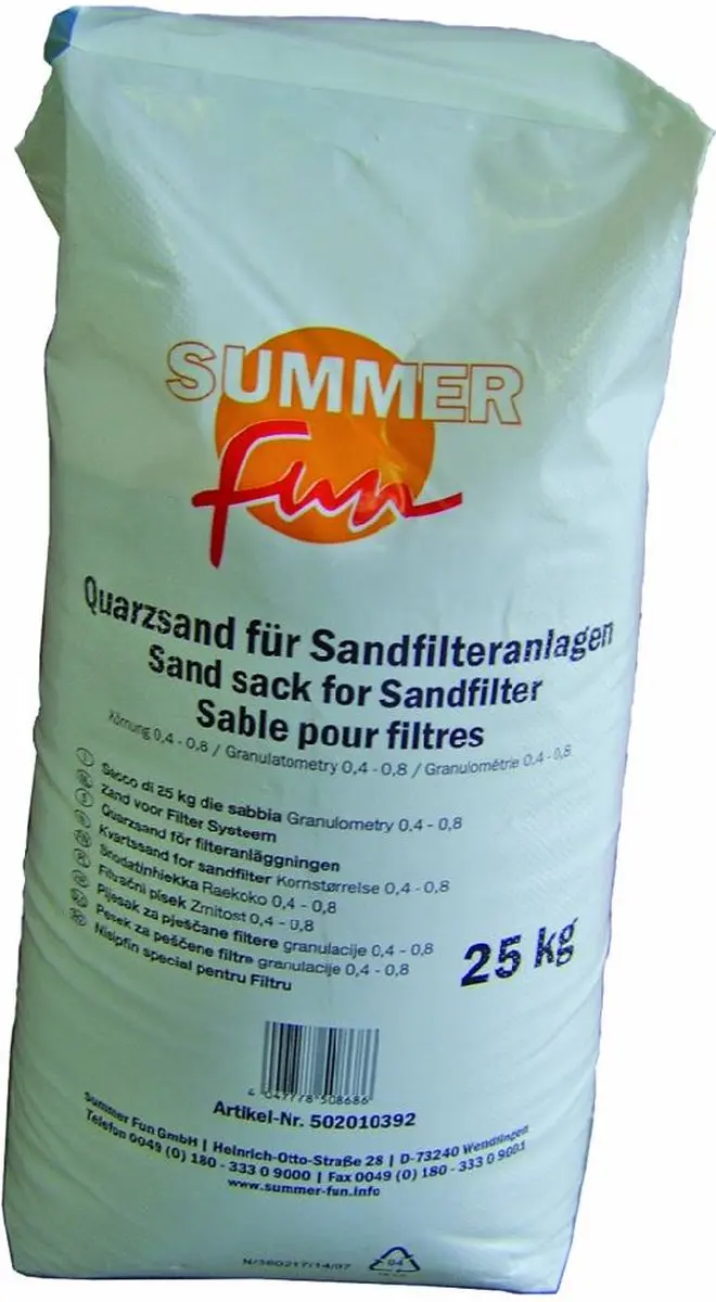 Summer Fun Filterzand 25 kg