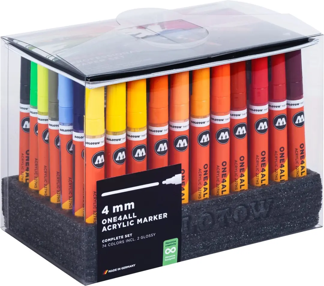 Molotow ONE4ALL 227HS (4mm) Marker Complete Set