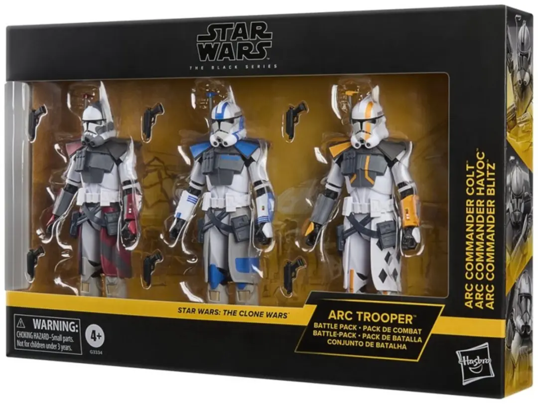 Star Wars The Clone Wars ARC Trooper 3-Pack - 15cm