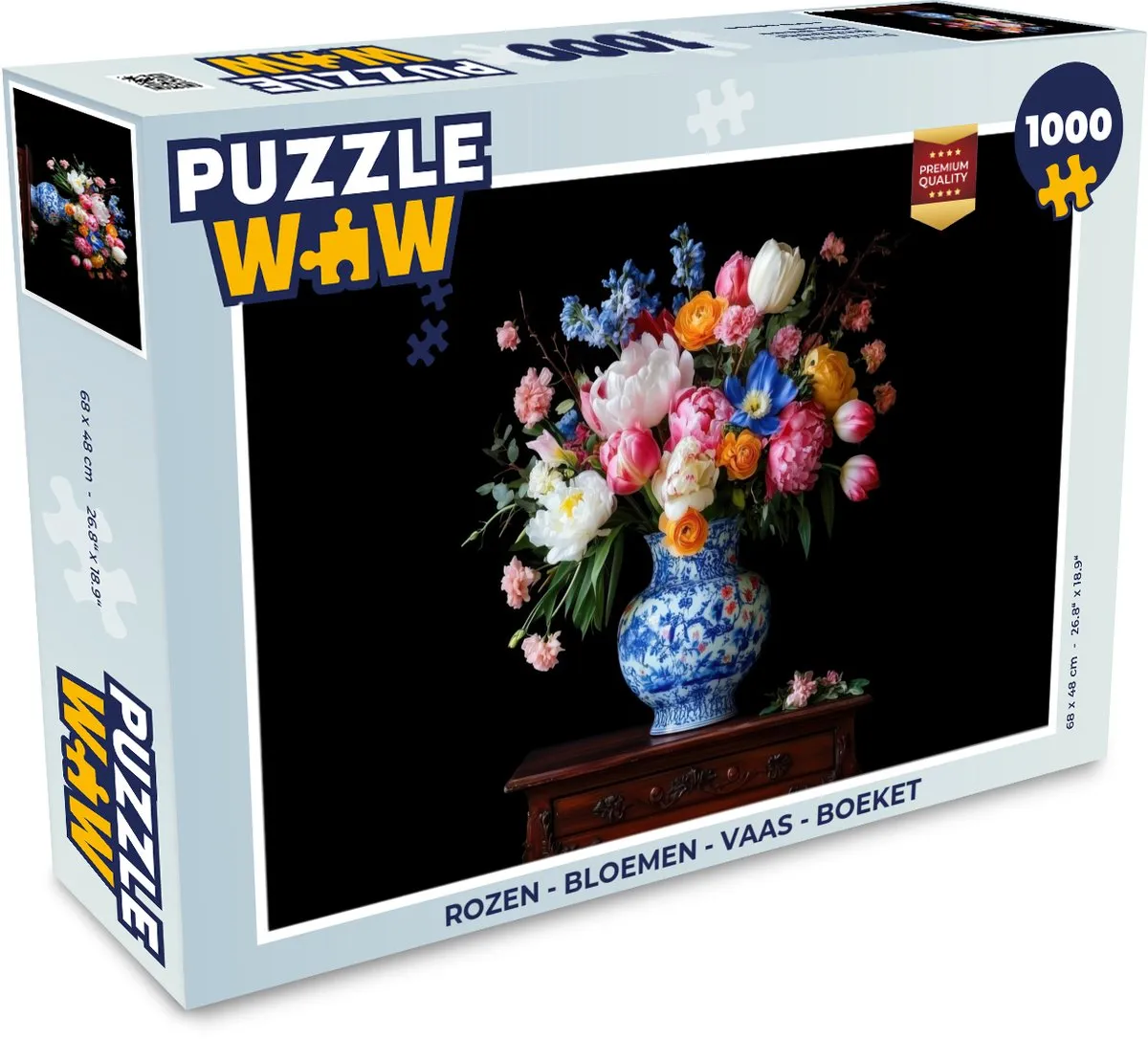 PuzzleWow Rozen Legpuzzel 1000 Stuks