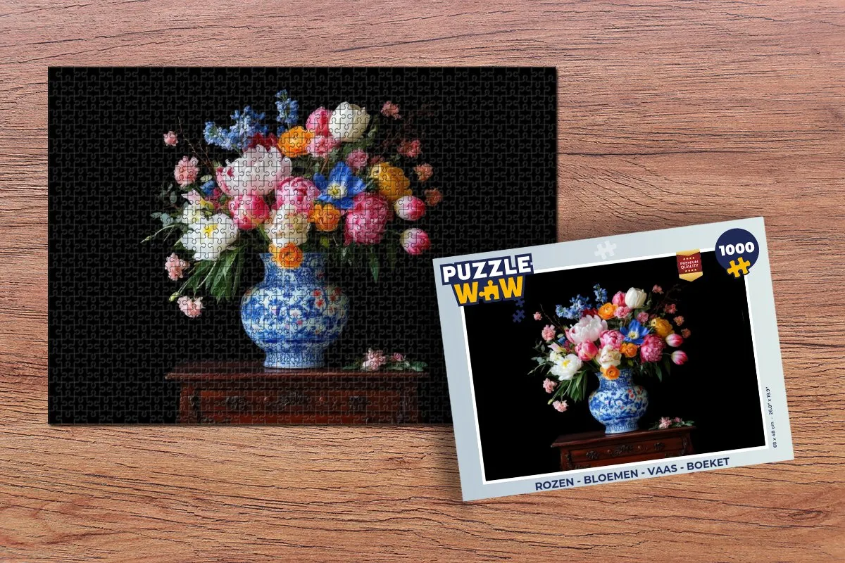 PuzzleWow Rozen Legpuzzel 1000 Stuks