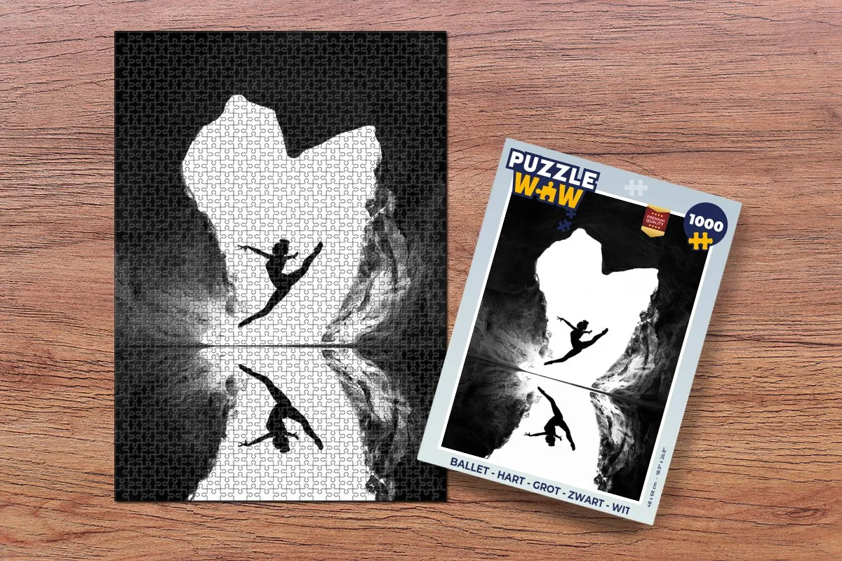 PuzzleWow Ballet Hart Grot Legpuzzel 1000 Stuks - Multicolor
