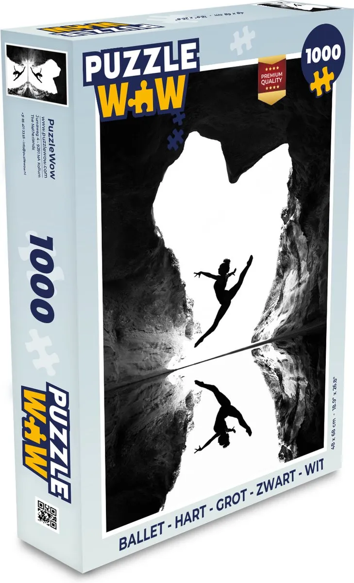 PuzzleWow Ballet Hart Grot Legpuzzel 1000 Stuks