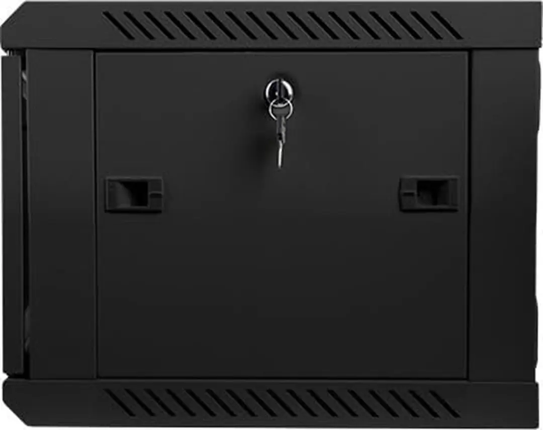 Lanberg 19 Inch Wandrack 6U 600x450mm - Zwart Glazen Deur
