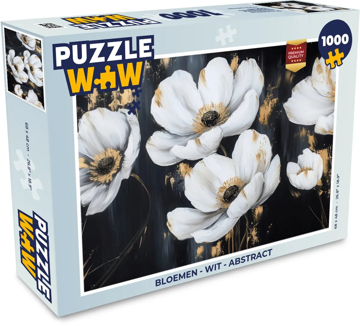 PuzzleWow Bloemen Abstract Legpuzzel 1000 Stuks