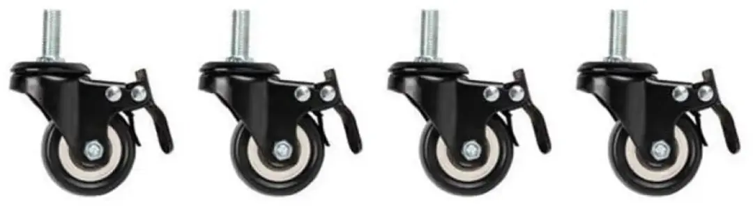 Lanberg AK-1601-B wielen - 4 stuks zwart - afbeelding 5 van 5
