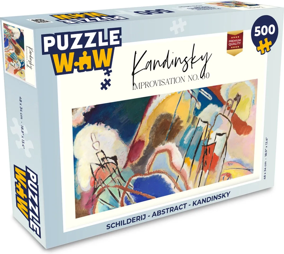 PuzzleWow Kandinsky Abstract Legpuzzel 500 Stuks