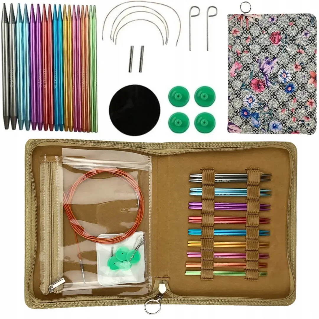 Set Breinaalden Verwisselbare Punten 32 Delig Aluminium