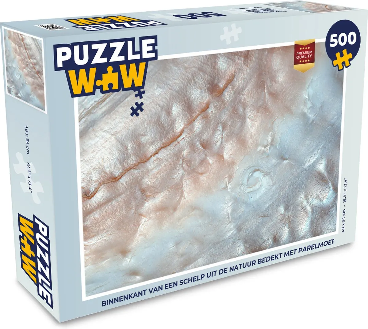 PuzzleWow Schelpen Abstract Legpuzzel 500 Stuks - Multicolor