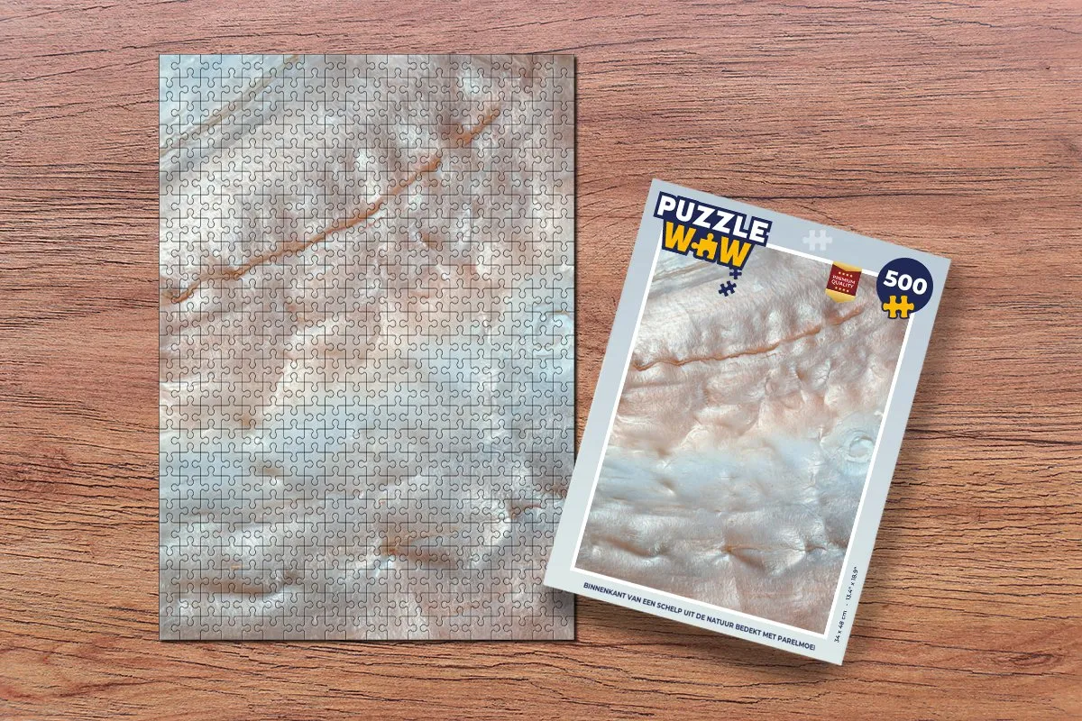 PuzzleWow Schelpen Abstract Legpuzzel 500 Stuks - Multicolor