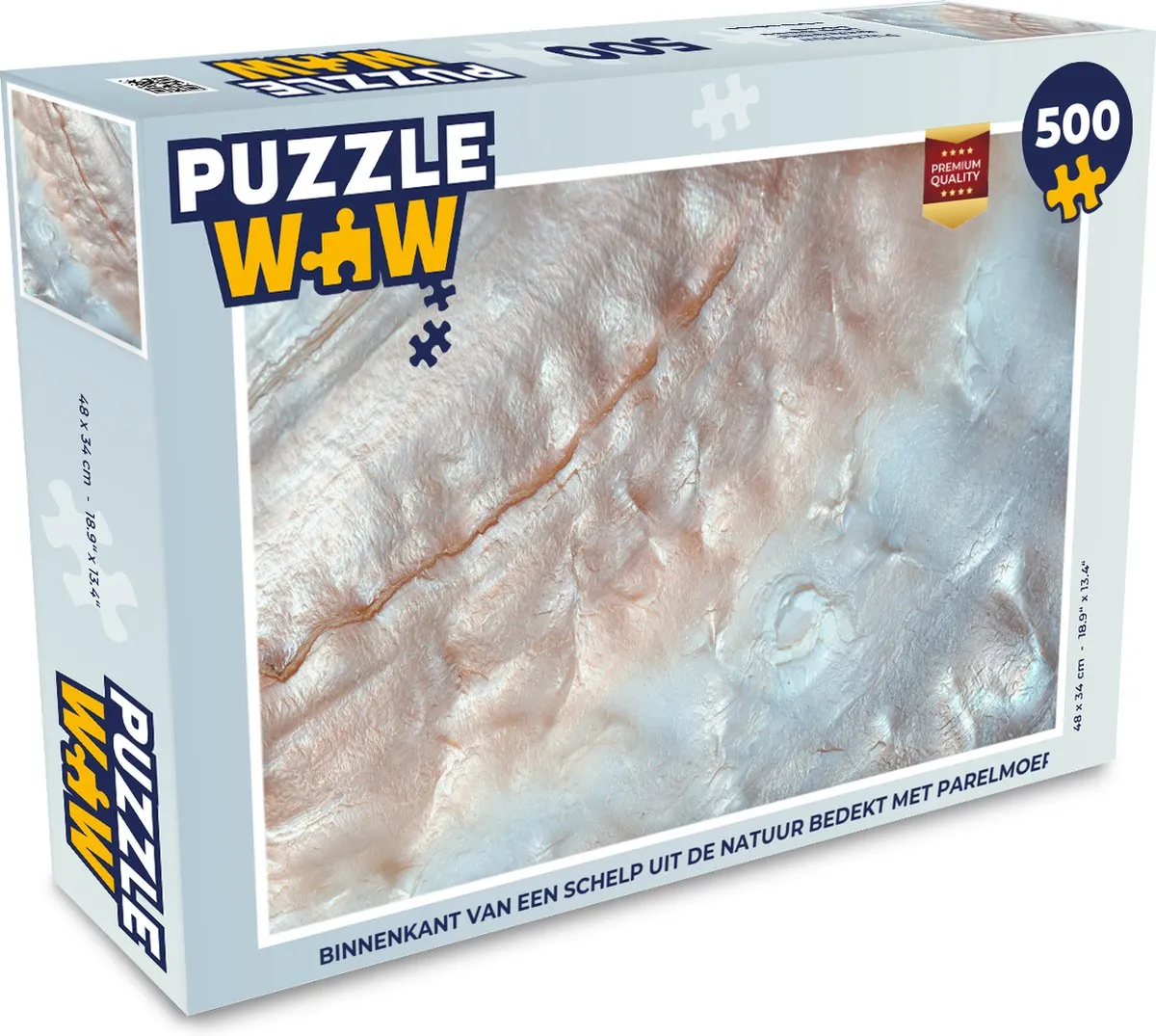 PuzzleWow Schelpen Abstract Legpuzzel 500 Stuks - Multicolor