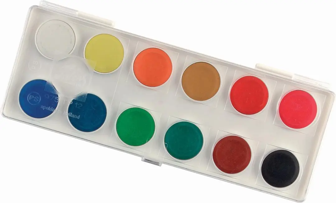 Talens dekkende aquarelverf, set met 12 napjes 5 stuks