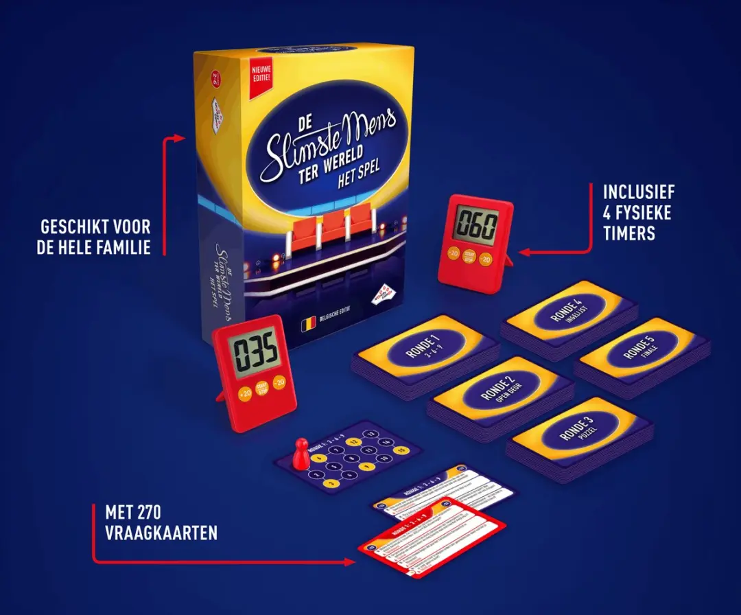 Identity Games De Slimste Mens ter Wereld Partyspel 25056 - 6 Spelers