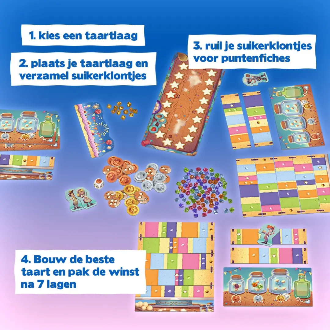 Identity Games Kers op de Taart Kinderspel 26148 - 4 Spelers