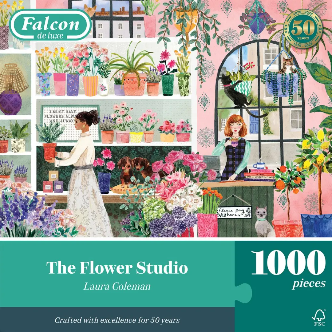Jumbo Falcon Flower Studio Legpuzzel 1000 Stuks - Meerkleurig
