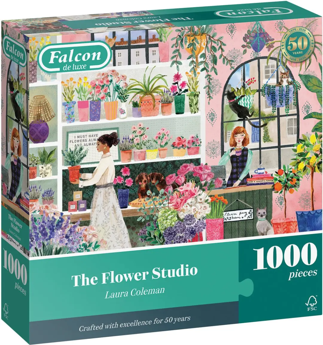 Jumbo Falcon Flower Studio Legpuzzel 1000 Stuks