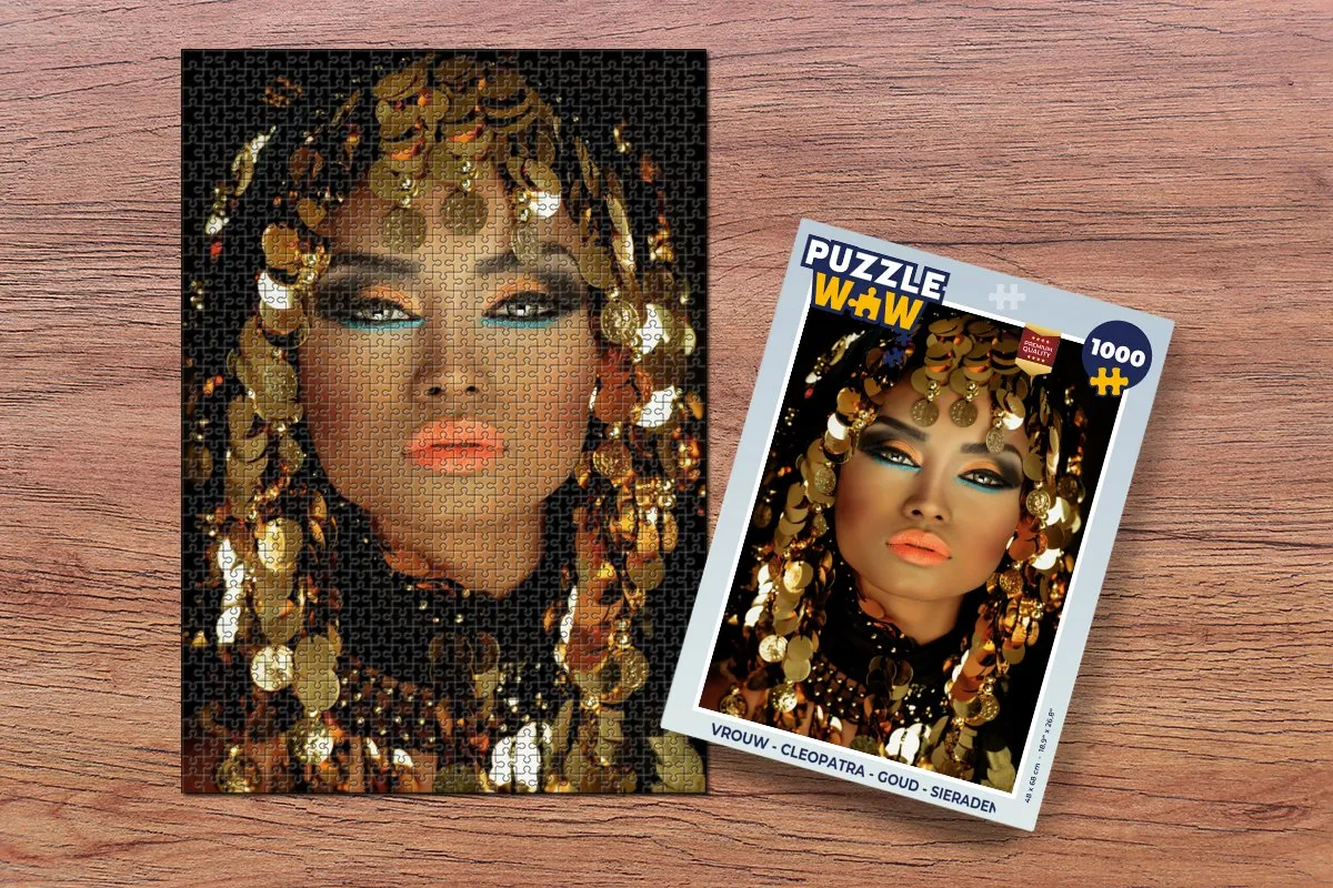 PuzzleWow Cleopatra Legpuzzel 1000 Stuks - Multicolor