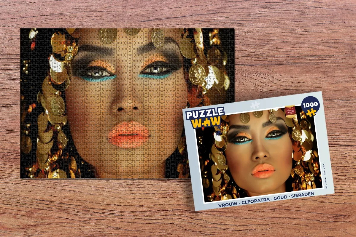 PuzzleWow Cleopatra Legpuzzel 1000 Stuks - Multicolor