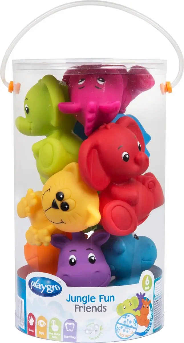 Playgro Geschenkset Kadoset badspeeltjes Jungle dieren