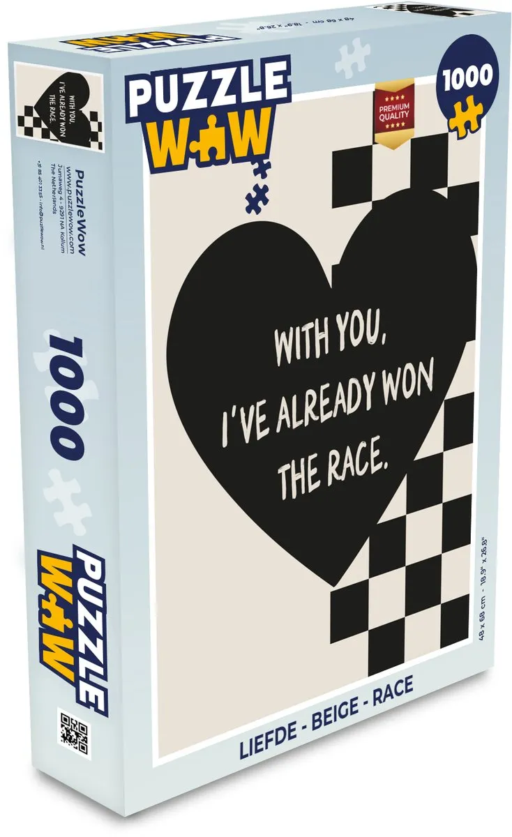 PuzzleWow Liefde Legpuzzel 1000 Stuks - Hart