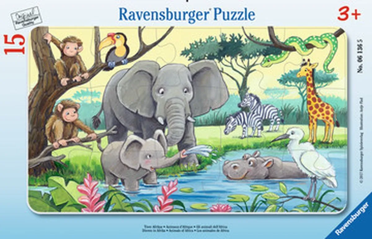 Ravensburger Puzzel Afrikaanse Dieren 15 Stuks