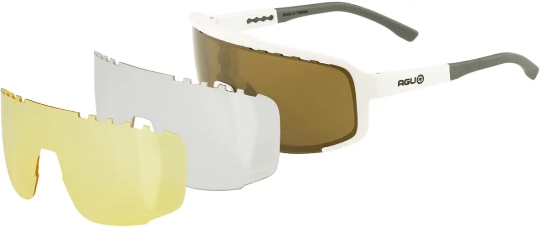 AGU Bold 2.0 Fietsbril - Bronze Lens Wit