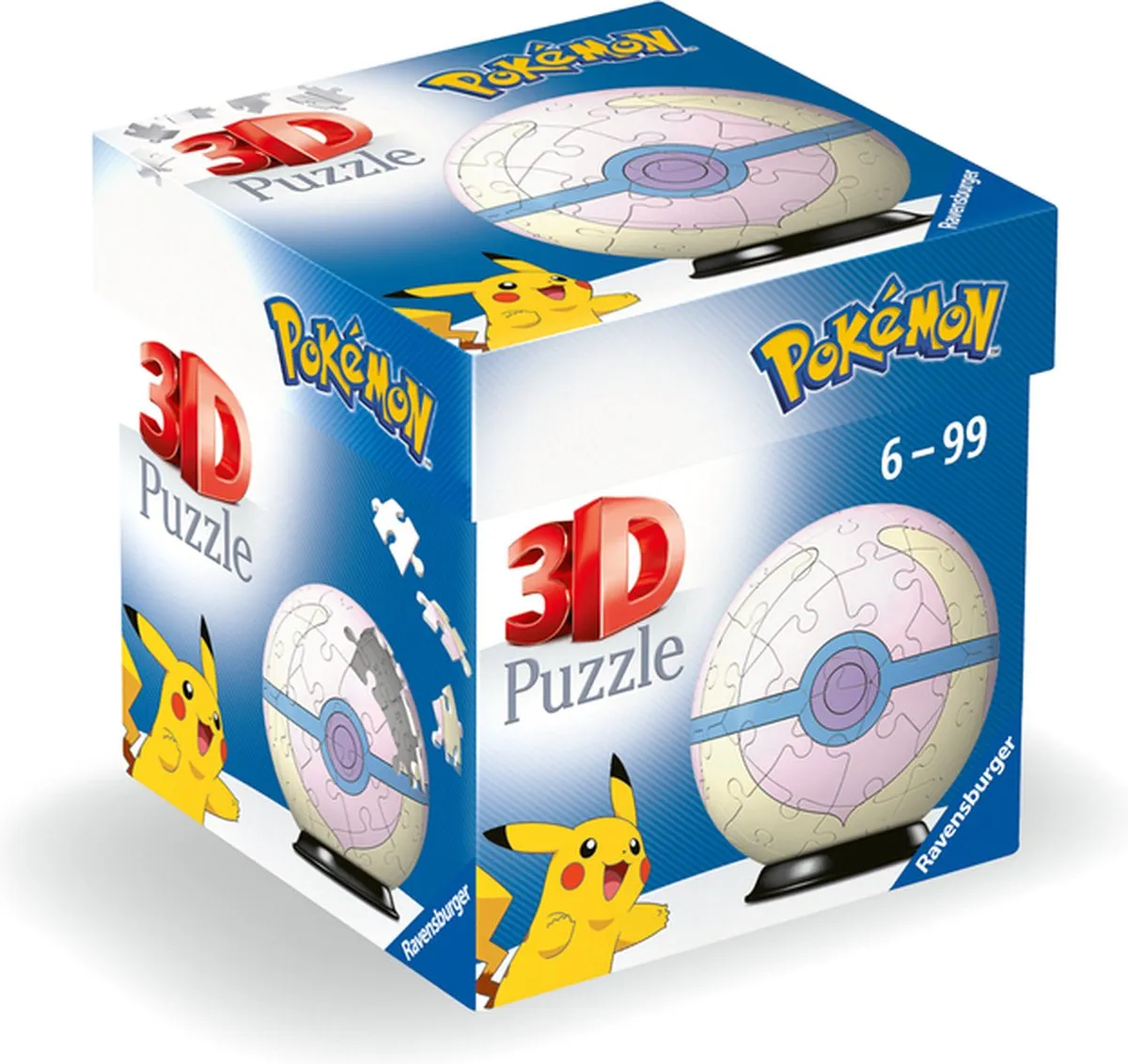 Ravensburger Pokémon Heal Ball 3D Puzzel - 54 Stuks - Multicolor - afbeelding 6 van 6
