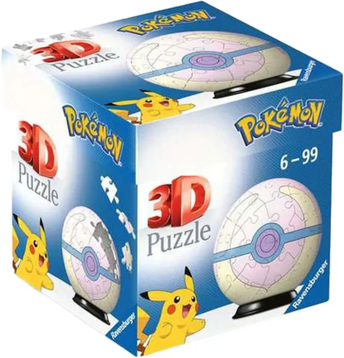 Ravensburger Pokémon Heal Ball 3D Puzzel - 54 Stuks - Multicolor