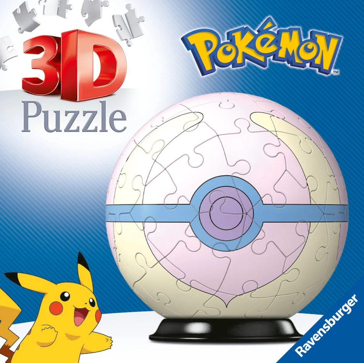Ravensburger Pokémon Heal Ball 3D Puzzel - 54 Stuks - Multicolor