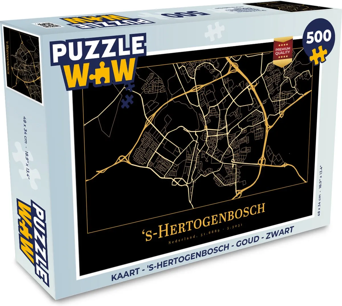 PuzzleWow Legpuzzel 's-Hertogenbosch 500 Stuks